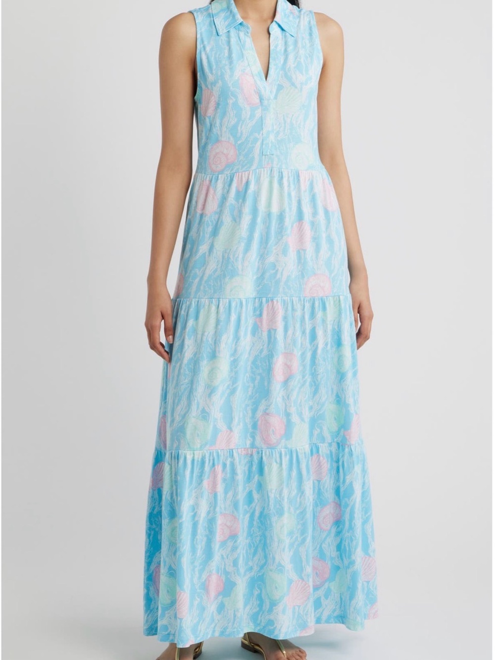 Lilly Pulitzer Riegan Tiered maxi dress - only worn once!